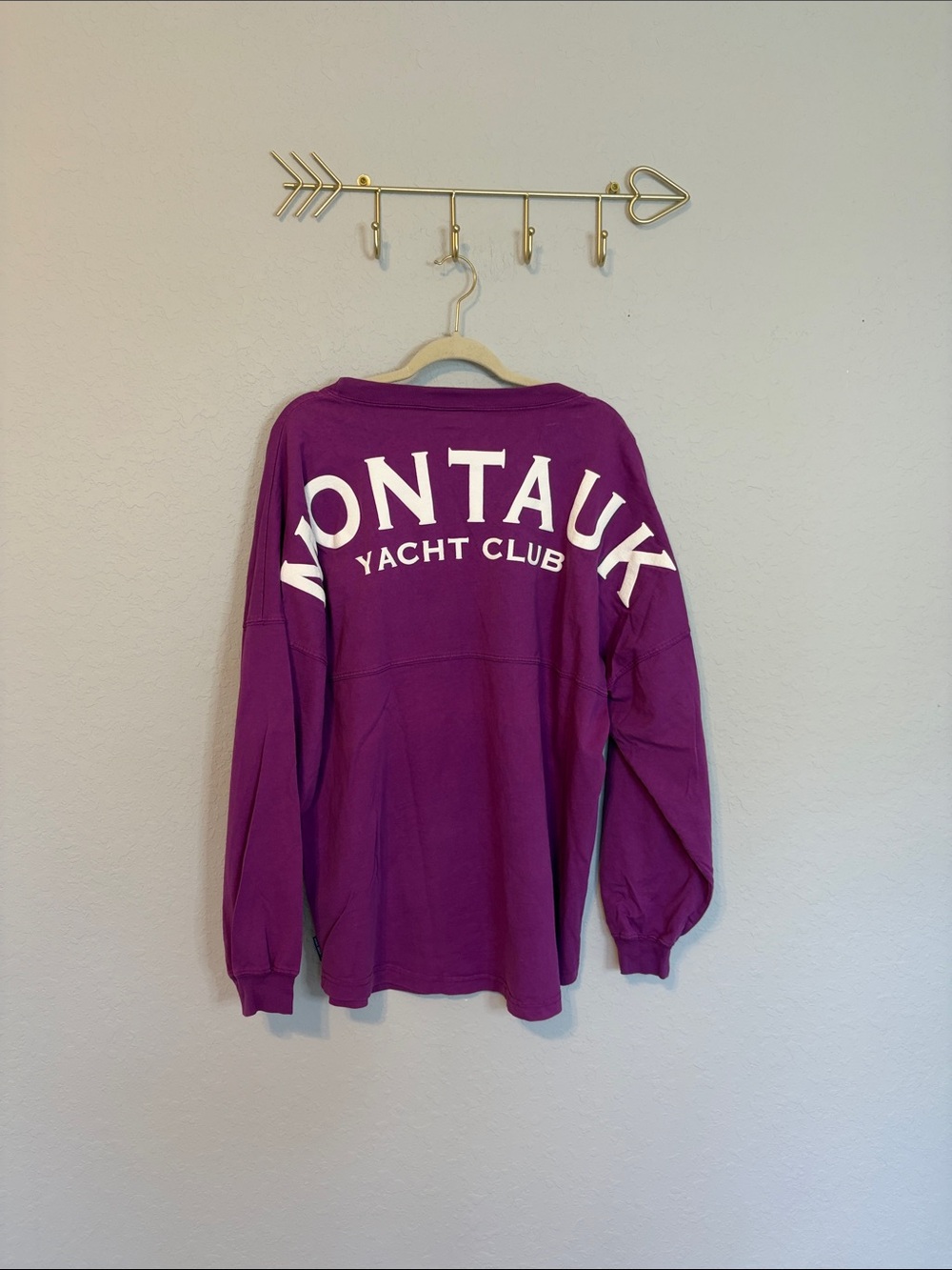 Spirit Montauk Yacht Club Long Sleeve Tee - Purple Large